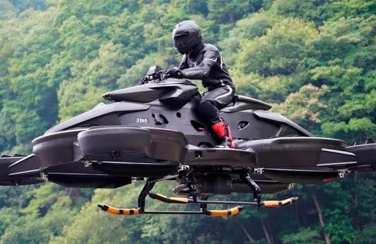 Crean un scooter volador, el futuro del transporte personal