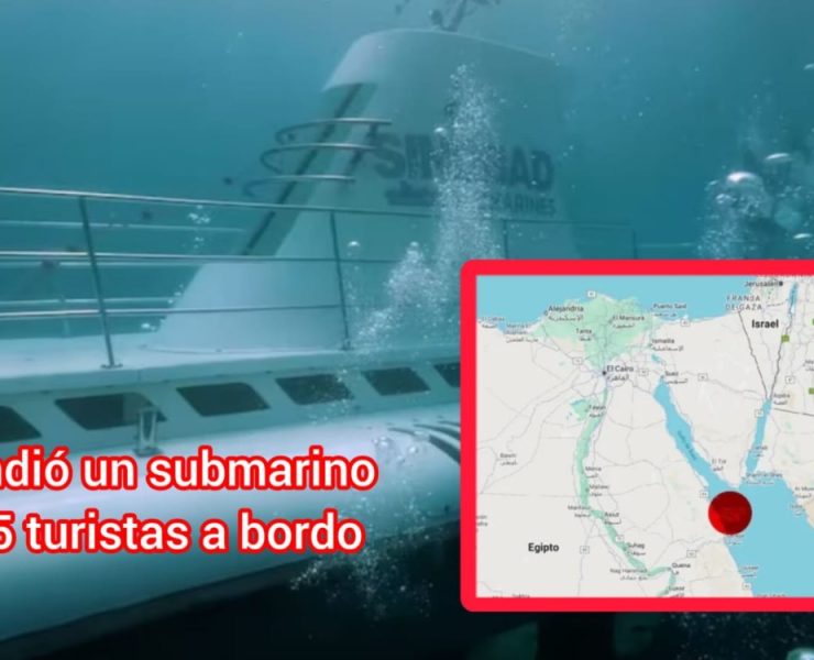 Se hundió submarino con 45 turistas: Tragedia en el Mar Rojo