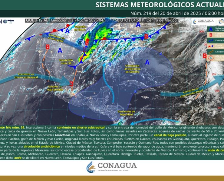 Advierte Protección Civil por clima extremo: lluvias, torbellinos y altas temperaturas azotan al país
