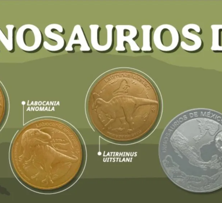 ¡Descubre las monedas especiales de dinosaurio que están causando furor en México!