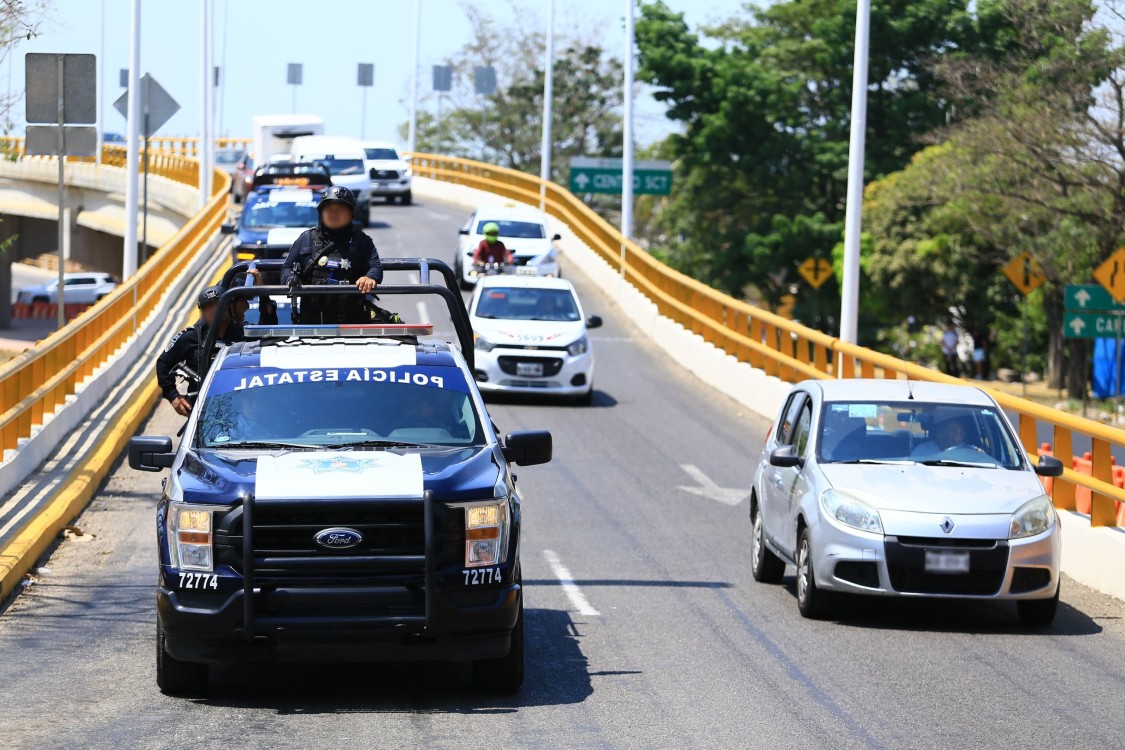 Fuerzas de seguridad refuerzan recorridos de vigilancia en Villahermosa