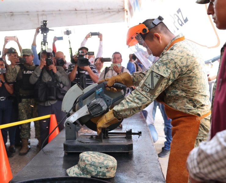 Instalan módulo de canje de armas en Catedral del Señor de Tabasco