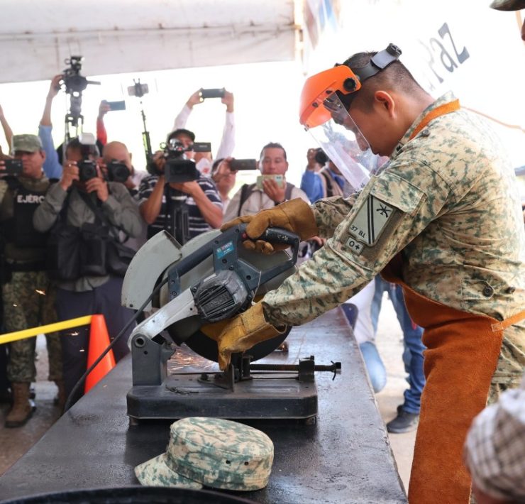 Instalan módulo de canje de armas en Catedral del Señor de Tabasco