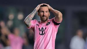 Así la reacción de Messi, al ser eliminado en semifinales de la CONCACAF Champions Cup, por el Whitecaps.