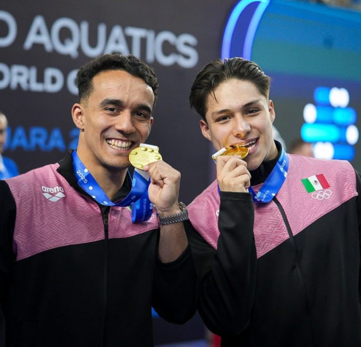 Osmar Olvera y Juan Celaya conquistan el oro en el Mundial de Clavados