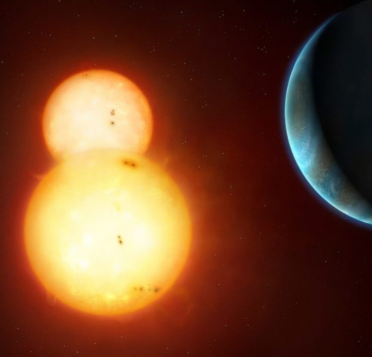 Un planeta orbita 2 estrellas