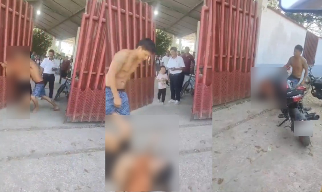Sujeto agrede a su pareja frente a su hijo en Cunduacán