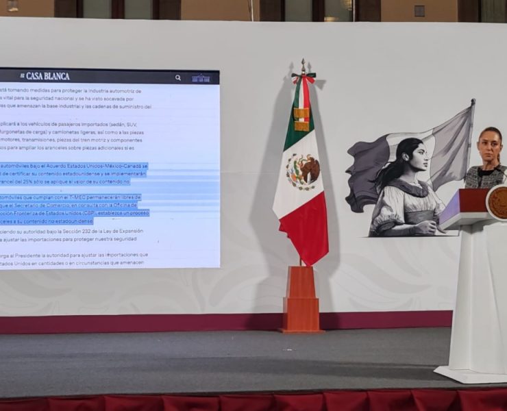 Sheinbaum destaca diplomacia basada en el respeto, tras nuevos aranceles de Trump que exentan a México