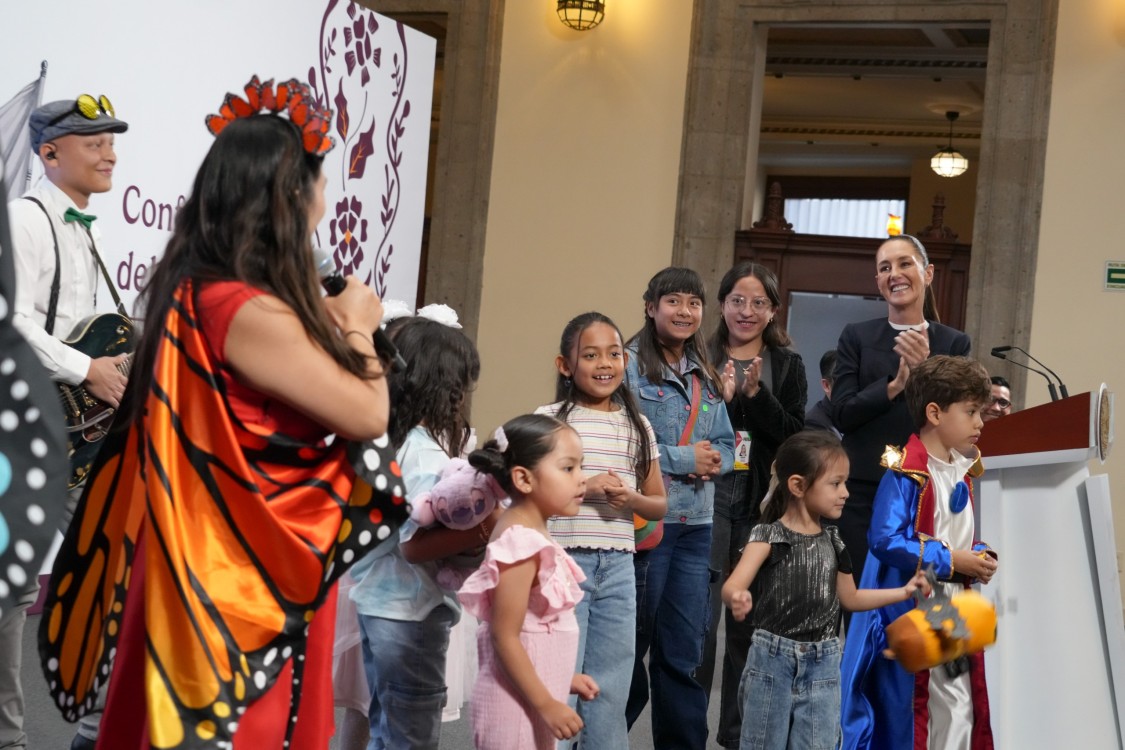 Claudia Sheinbaum impulsa vínculo entre niñez y gobierno con edición especial de “mañanera del pueblo”