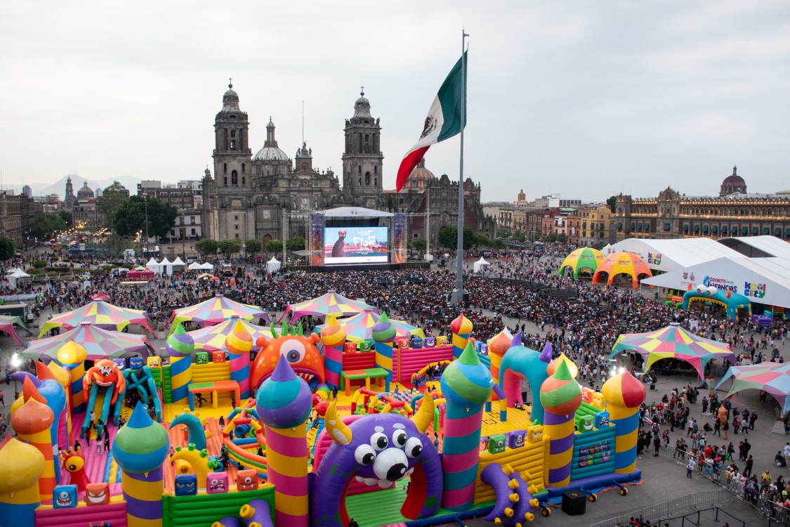 Zócalo capitalino, epicentro de inversión cultural y derecho al juego para la infancia