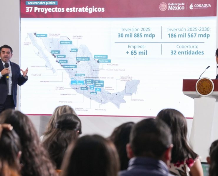 Sheinbaum anuncia plan hídrico nacional y advierte sobre acaparamiento ilegal del agua por parte de empresarios y políticos