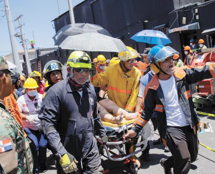 Desplome del techo en la discoteca JetSet