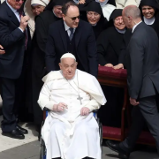 El papa Francisco durante la celebración del Domingo de Ramos.