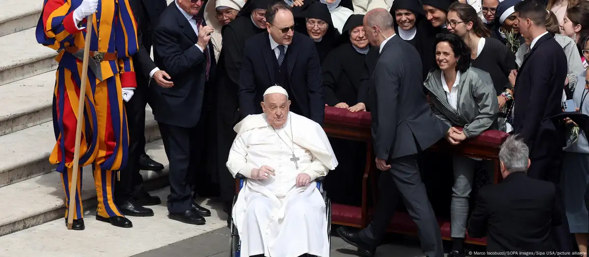 El papa Francisco durante la celebración del Domingo de Ramos.