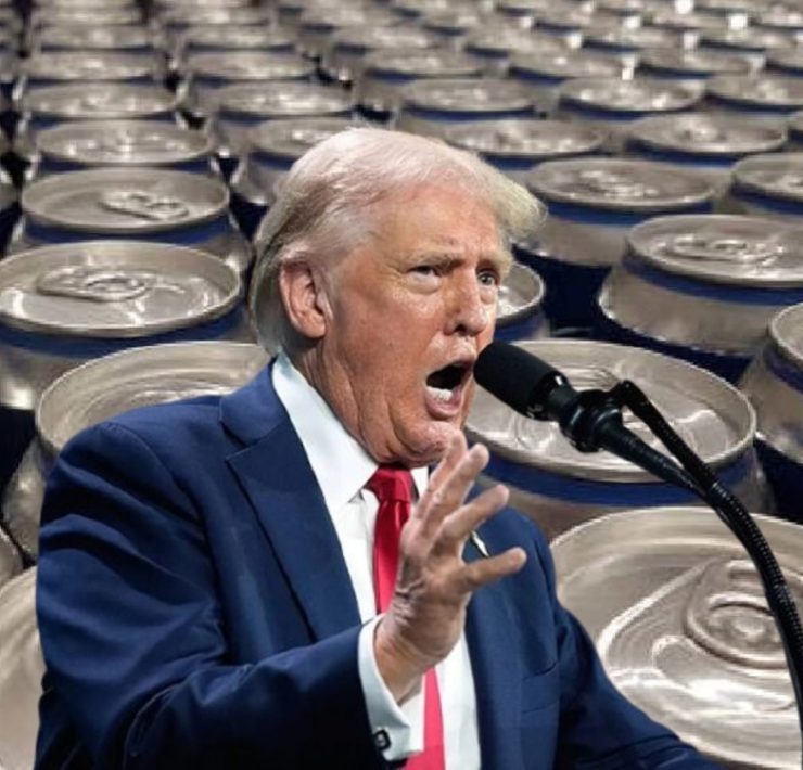 Donald Trump aplica arancel del 25% a la cerveza enlatada