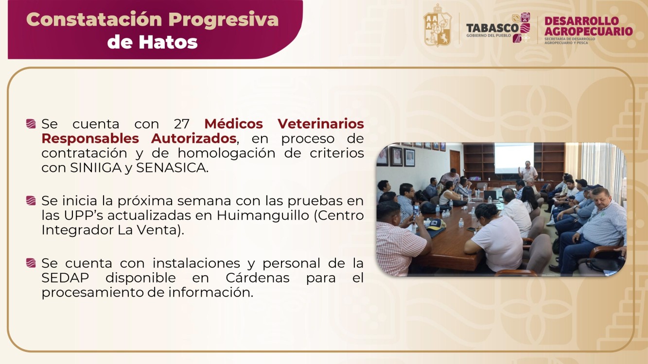 Apoyo al sector ante la temporada de estiaje