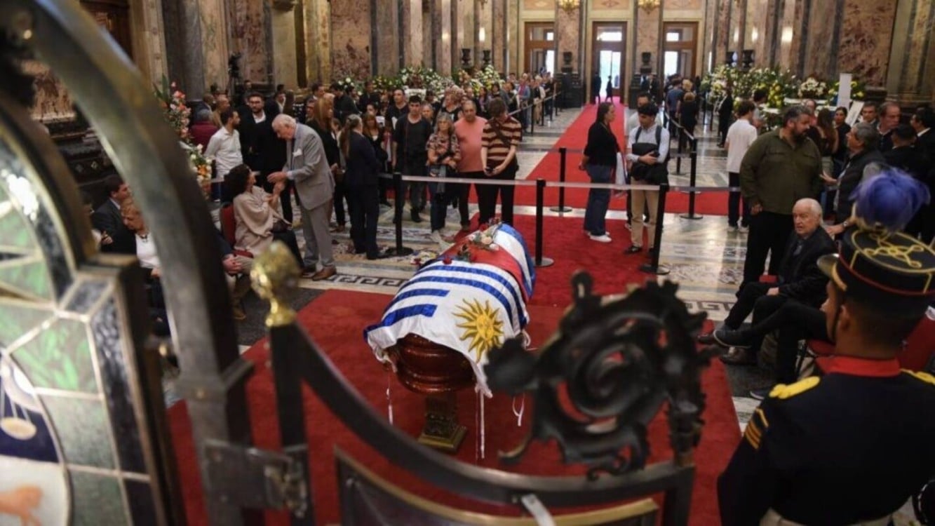Capilla ardiente de José Mujica en el Palacio Legislativo