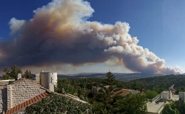 Zonas más afectadas por los incendios devastadores en Jerusalén