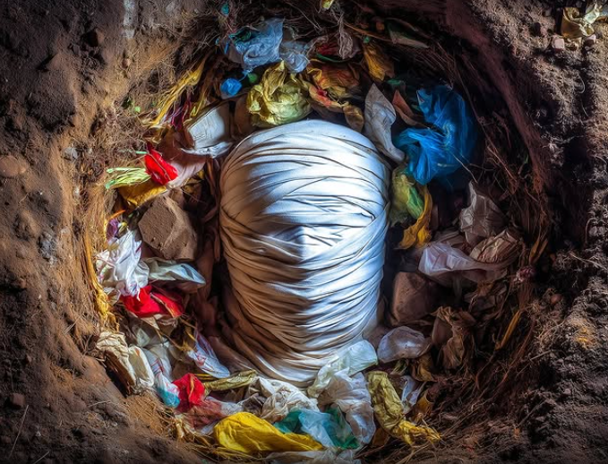 Una momia noble de hace 5000 años entre los desechos modernos