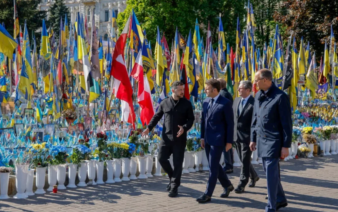líderes europeos visitan Kiev con intención de detener la guerra