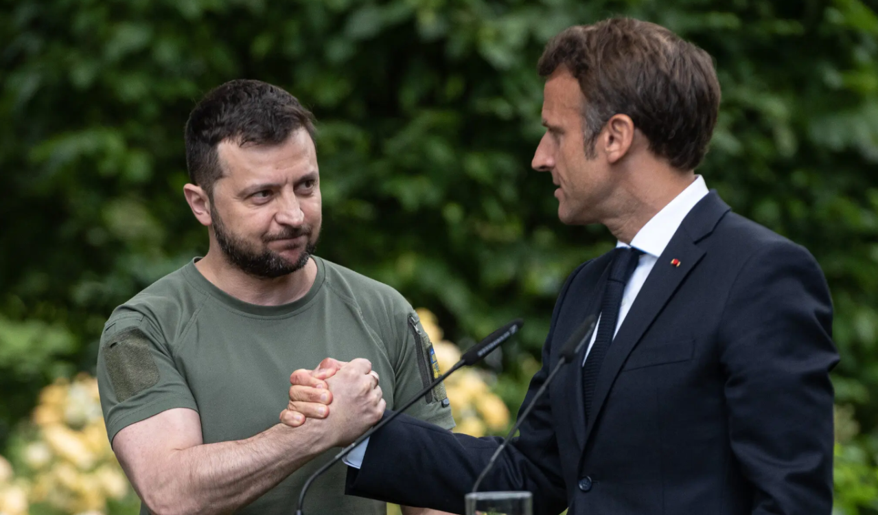 Macron y Zelensky: un frente diplomático unido