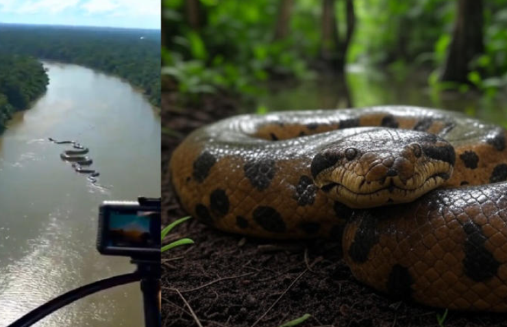 ¡Impactante! Captan colosal serpiente en vídeo. Esto en el Amazonas