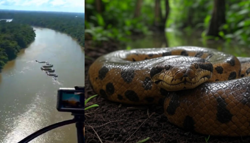 ¡Impactante! Captan colosal serpiente en vídeo. Esto en el Amazonas