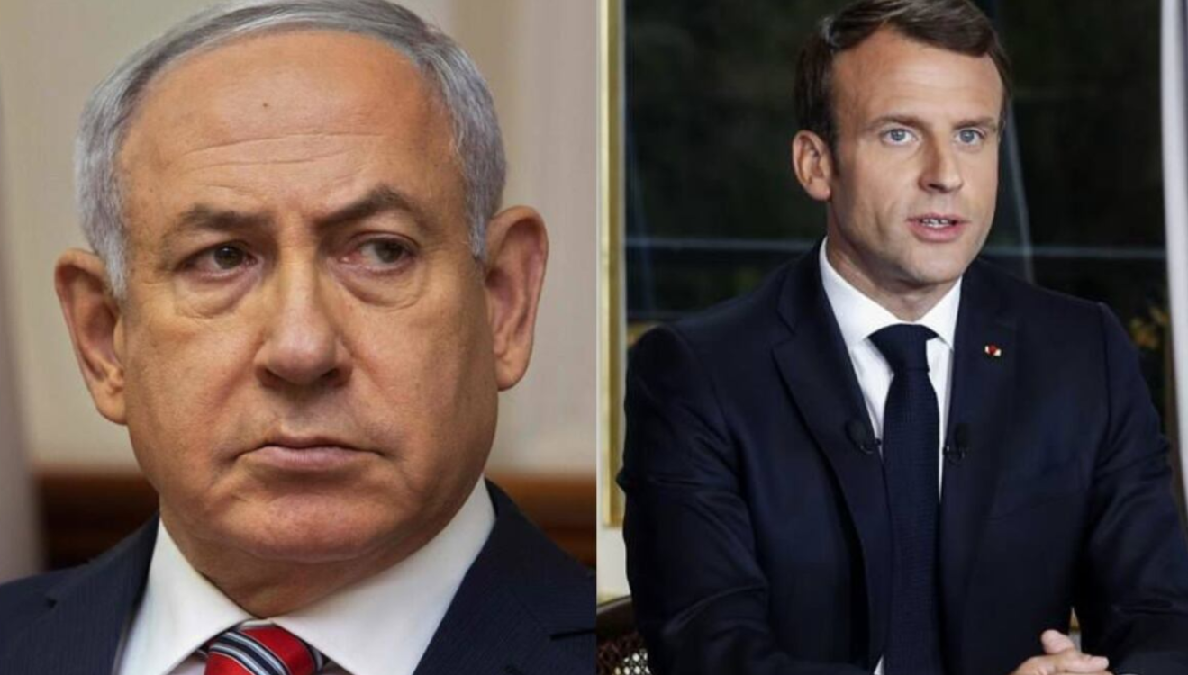 Netanyahu acusa a Macron de apoyar a Hamas