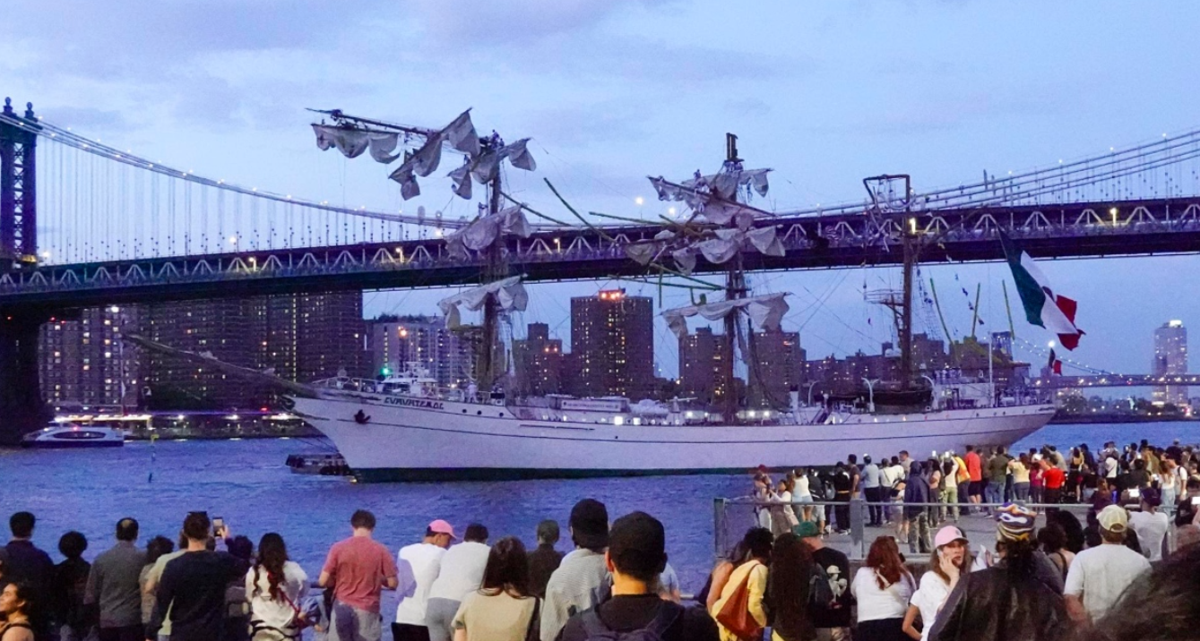 Causa del accidente de buque Cuauhtémoc en NYC