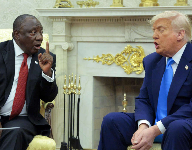 Trump insulta a presidente sudafricano en la Casa Blanca