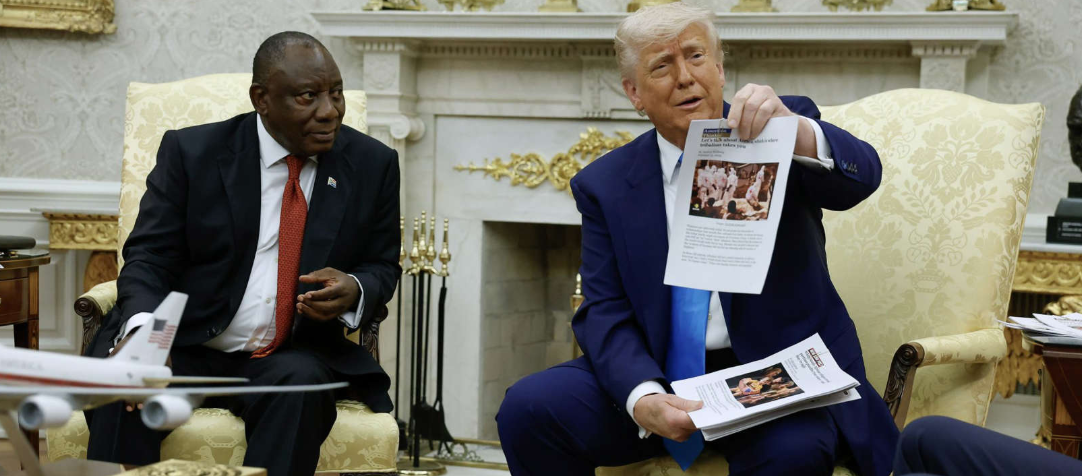 Trump insulta a presidente sudafricano y desata crisis diplomática