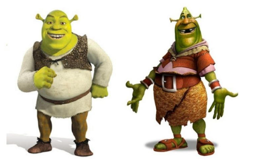 El boceto original de Shrek no era para niños