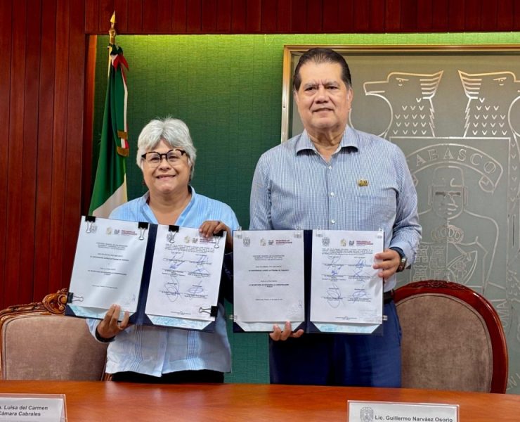 Firman convenio SEDAP y UJAT