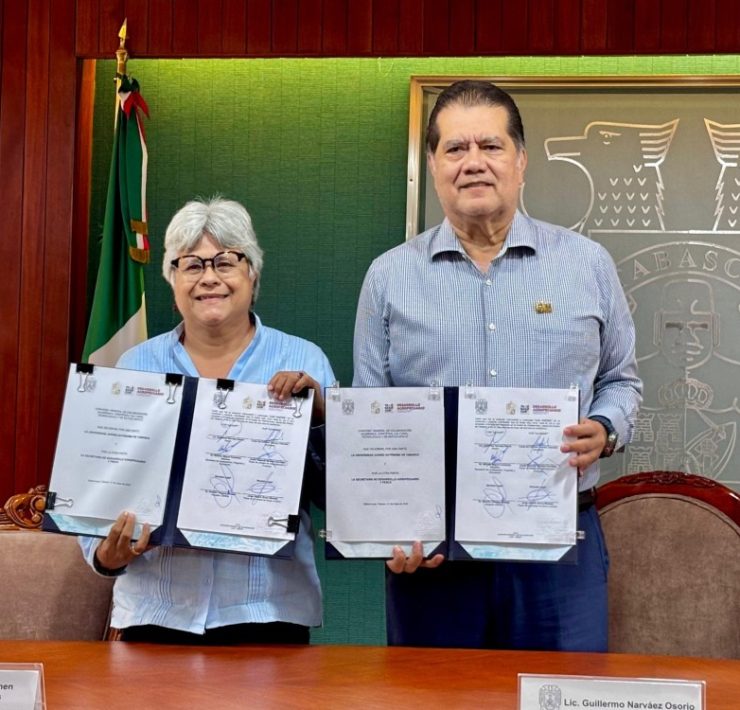 Firman convenio SEDAP y UJAT