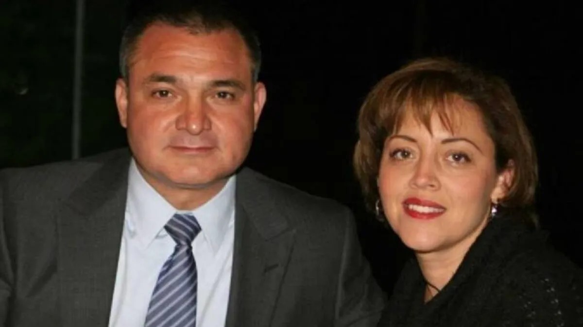 García Luna y su esposa, Linda Cristina Pereyra