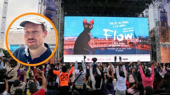 Gints Zilbalodis conmovido en el Zócalo miles de personas para ver Flow