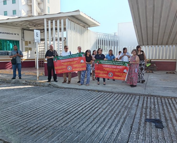 Protesta justa UNTyPP Sección 6 de Ciudad del Carmen