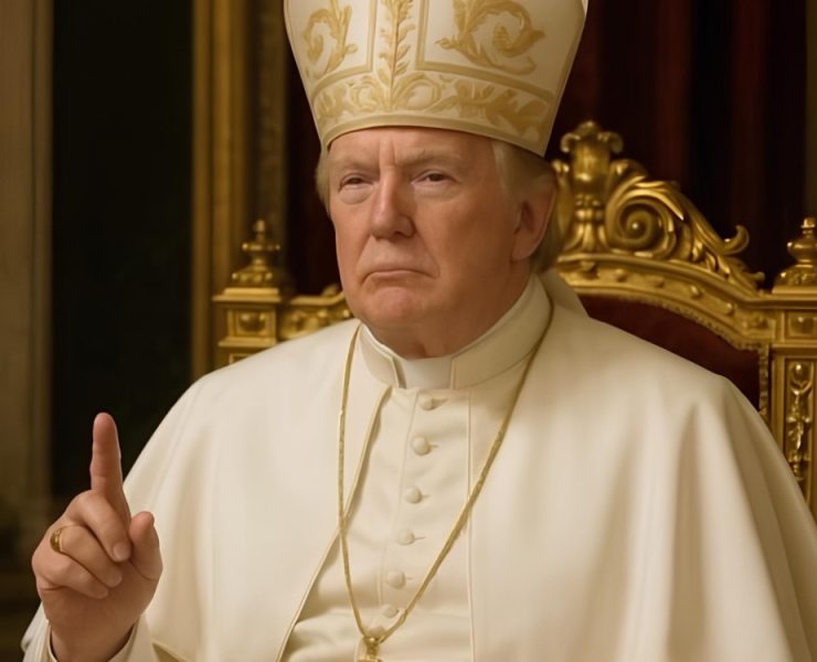 Imagen de Trump vestido de Papa