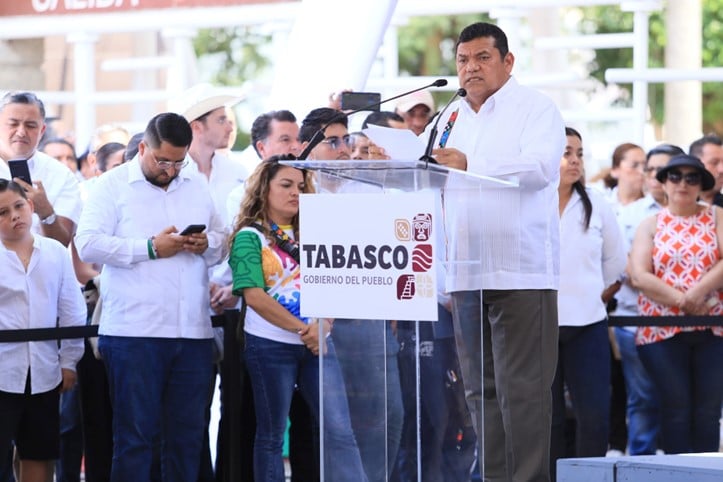 Tabasco unido, en paz y reafirma su transformación: Javier May Rodríguez.