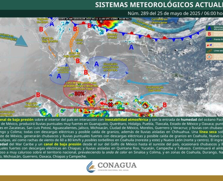Llaman a extremar precauciones por lluvias intensas, calor extremo y rachas de viento en gran parte del país