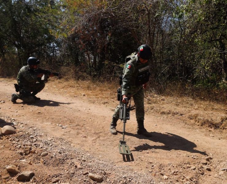 Mata mina a 6 elementos de la Guardia Nacional