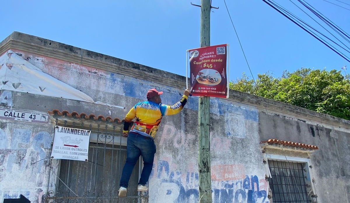 Prohíben publicidad en postes y espacios públicos en Ciudad del Carmen