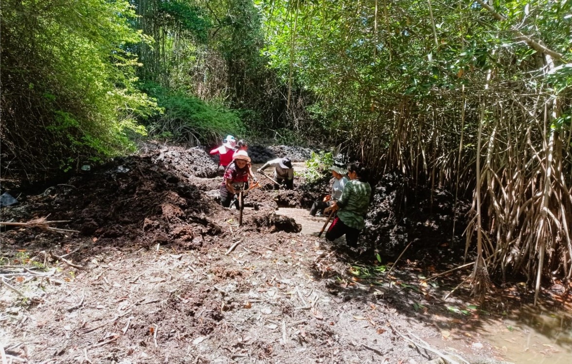 Personal del APFF supervisa avances de recuperación de cuerpos de agua