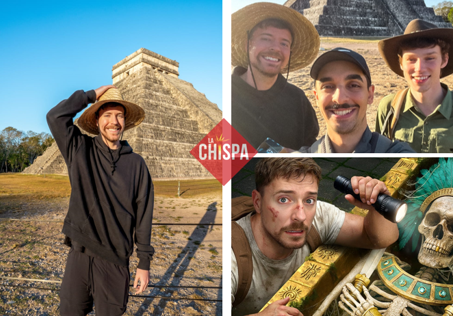 MrBeast explora Chichén Itzá y otros Templos Mayas
