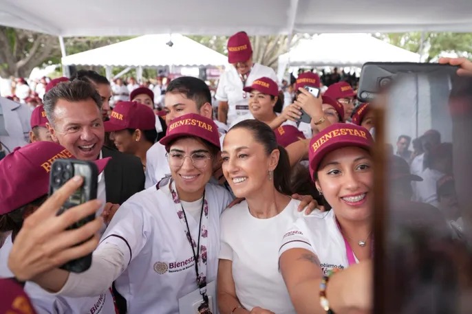 Claudia Sheinbaum ocho meses cercana a la gente