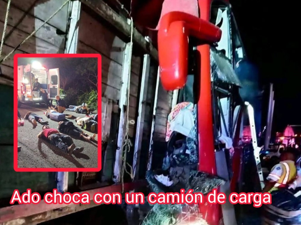 Accidente en Veracruz: 2 muertos y 20 heridos en choque de ADO que salió de Puebla con destino a Mérida