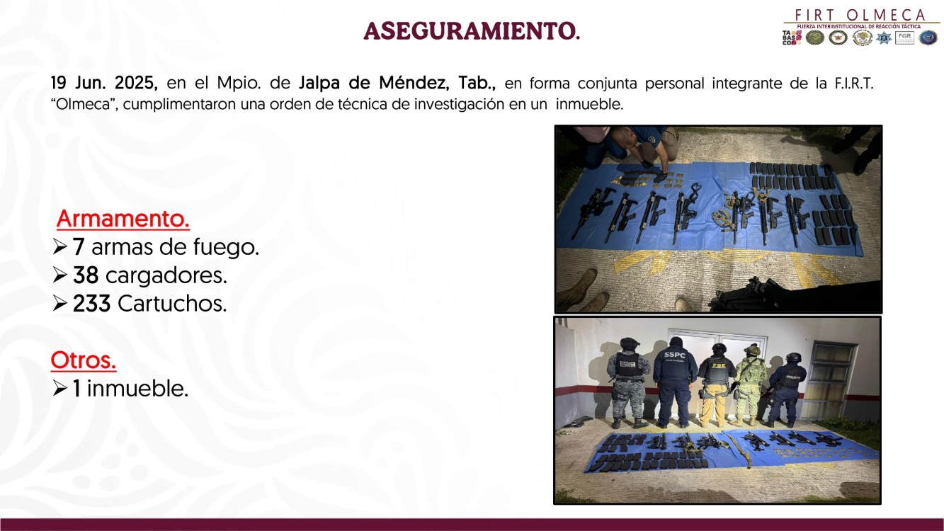 Avances del operativo y más capturas