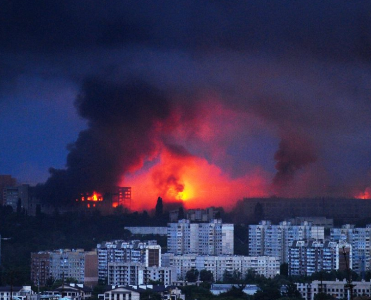 Rusia lanza consecutivo ataque masivo sobre Ucrania en plena madrugada