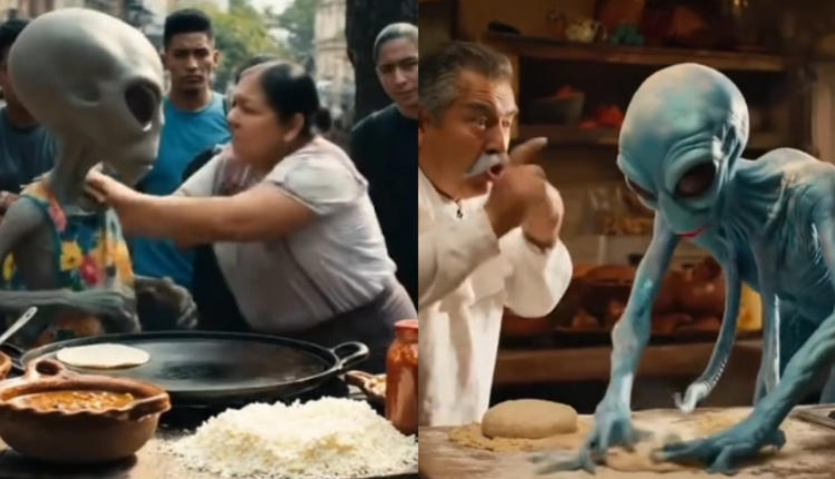 Aliens hacen antojitos mexicanos. Los vídeos virales de internet