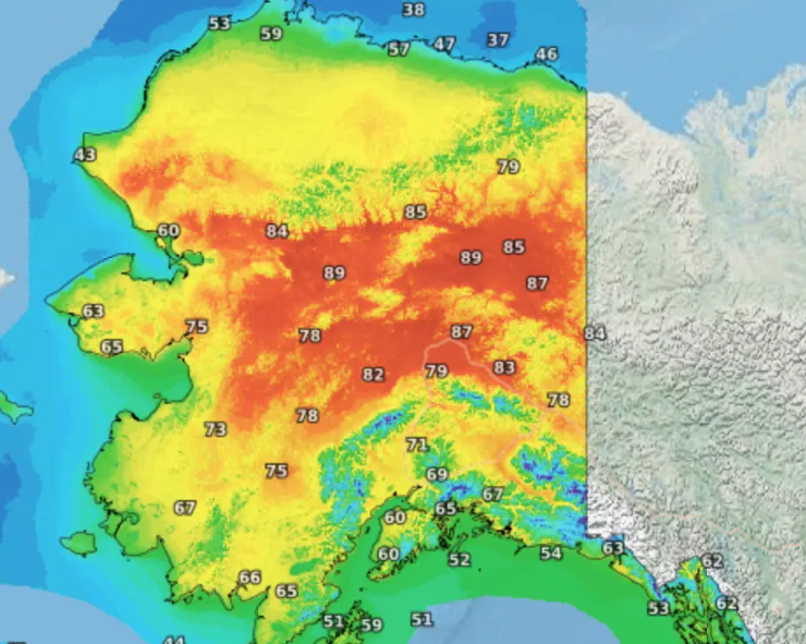 Alaska emite señal de calor por primera vez en la historia